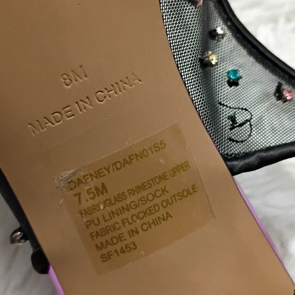 Betsey Johnson Dafney pointed-toe slingback pumps Women's Sz 8 - Picture 9 of 12